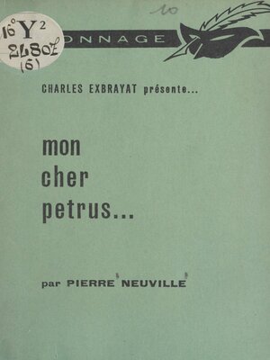 cover image of Mon cher Petrus...